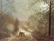 Atkinson Grimshaw Forge Valley,near Scarborough oil painting picture wholesale